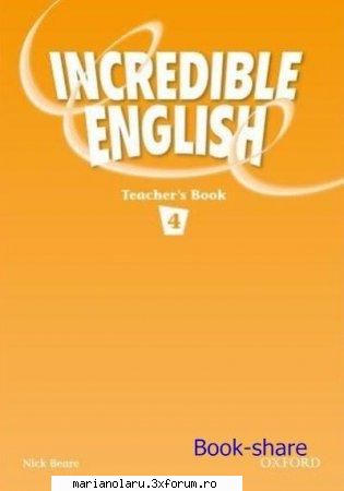 incredible english teacher's book the teacher's book serves clear and flexible guide for the teacher