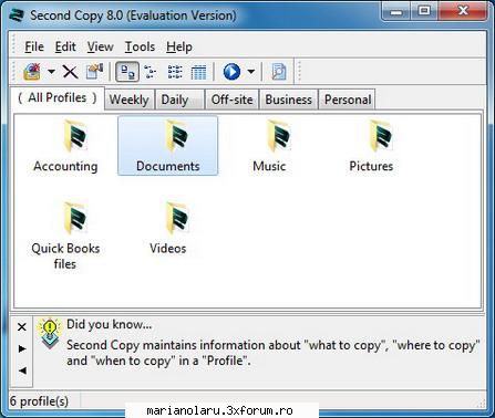 second copy 8.0.3.0 second copy the perfect backup product designed for all versions windows,