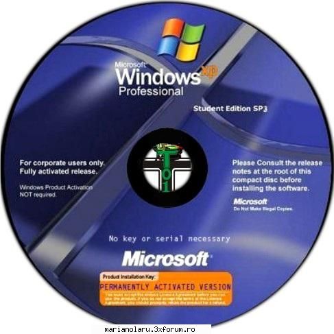 Windows XP Service Pack 3 Student Edition Fina - You do not need to use cracks and stuff - NEW SOFTWAREZ